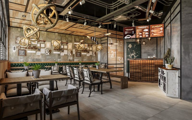 Cafe Model Interior Design